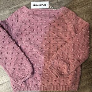 Misha And Puff popcorn sweater hazy lilac
-New-